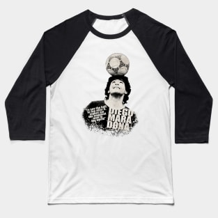 Texture Art of Diego Maradona Baseball T-Shirt